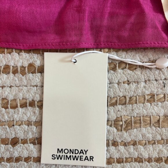 Fuchsia Monday Swimwear Mykonos Sarong - Picture 2 of 3